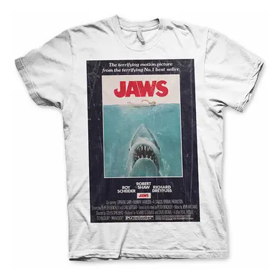 Čelisti tričko, JAWS Vintage Original Poster, pánské