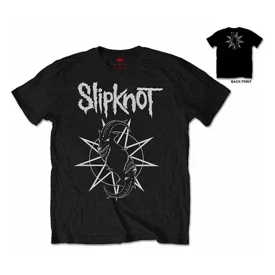 Slipknot tričko, Goat Star Logo with Back Printing, pánské