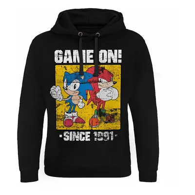 Sonic The Hedgehog mikina, Game On Since 1991 Epic Hoodie Black, pánská