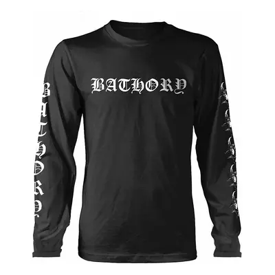 Bathory tričko dlouhý rukáv, Logo Sleeve Print Black, pánské