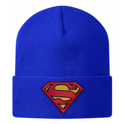 Superman zimní kulich, Organic Cotton Onesize Blue