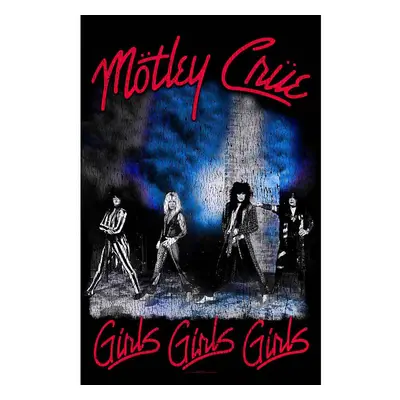 Motley Crue textilní banner PES 70cm x 106cm, Girls, Girls, Girls