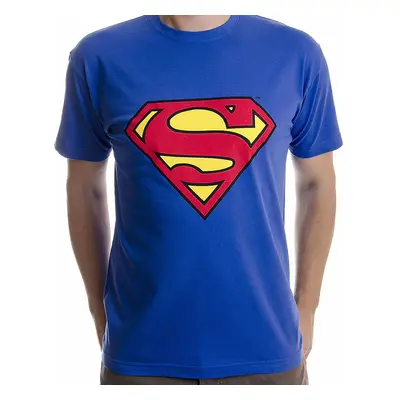 Superman tričko, Shield Blue, pánské