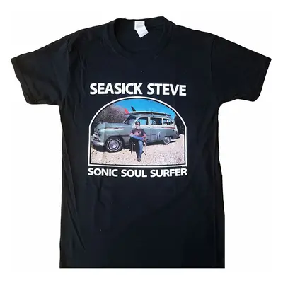 Seasick Steve tričko, Full Colour Sonic Soul Surfer BP Black, pánské