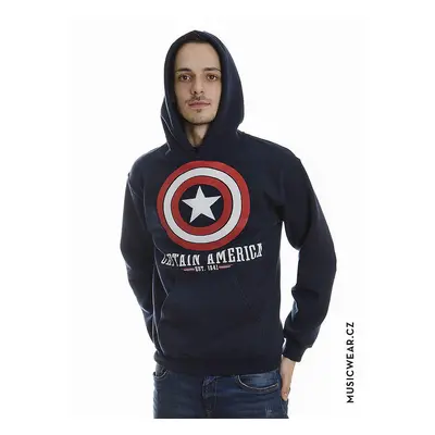 Captain America mikina, Logo Navy, pánská