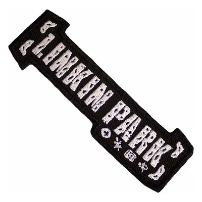 Linkin Park tkaná nášivka/nažehlovačka PES 95 x 30 mm, Bracket Logo