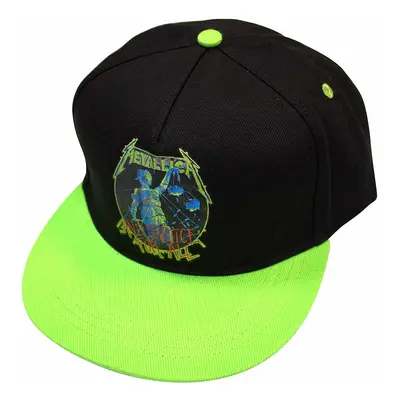 Metallica kšiltovka snapback, And Justice For All Black & Green, uni