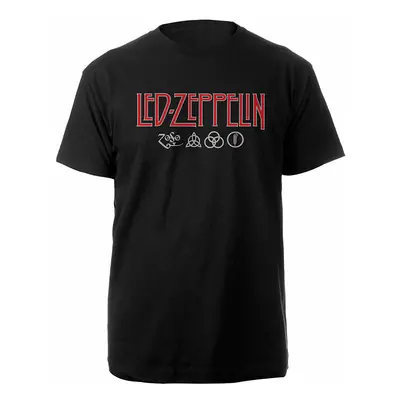 Led Zeppelin tričko, Logo & Symbols, pánské