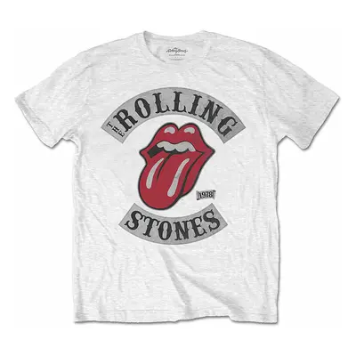 Rolling Stones tričko, Tour 78 White, pánské