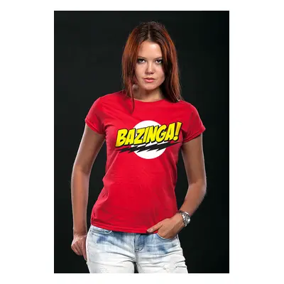 Big Bang Theory tričko, Bazinga Super Logo Girly Tee, dámské