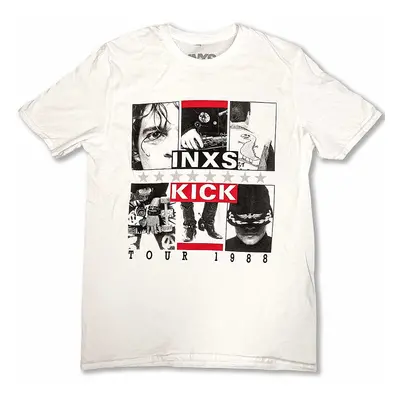 INXS tričko, KICK Tour White, pánské