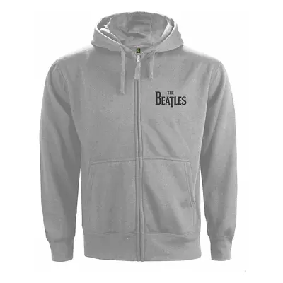 The Beatles mikina, Drop T Logo BT Zipped Grey, pánská