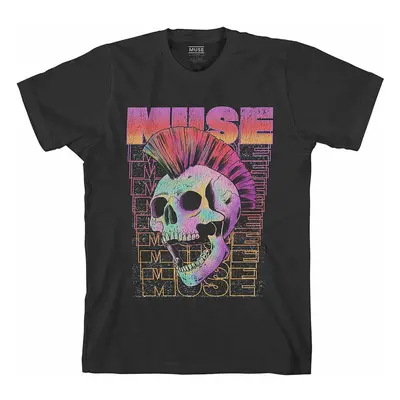 Muse tričko, Mowhawk Skull Black, pánské