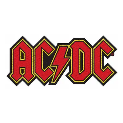 AC/DC tkaná nášivka PES 100 x 50 mm, Logo Cut-Out