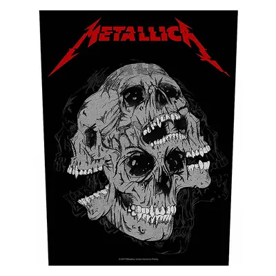 Metallica nášivka na záda 30x27x36 cm, Skulls