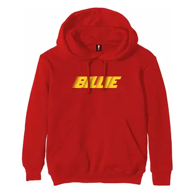 Billie Eilish mikina, Racer Logo Red, pánská