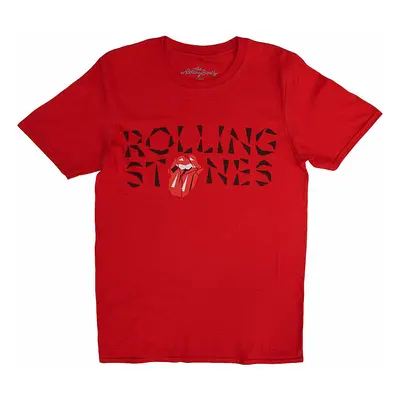 Rolling Stones tričko, Hackney Diamonds Shard Logo Red, pánské