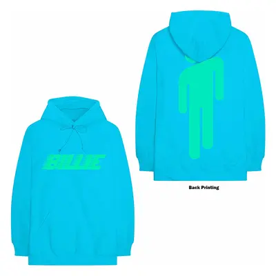 Billie Eilish mikina, Racer Logo & Blohsh Neon Blue, unisex