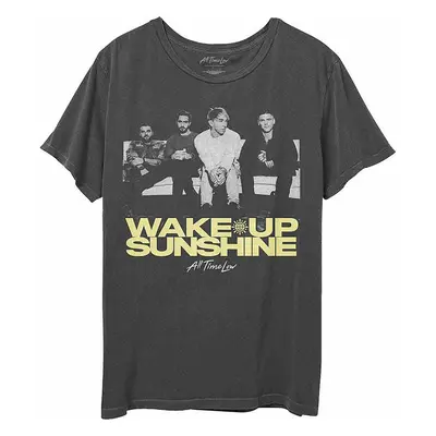 All Time Low tričko, Faded Wake Up Sunshine Charcoal Grey, pánské