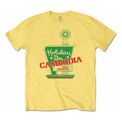 Dead Kennedys tričko, Holiday in Cambodia Yellow, pánské