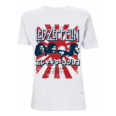 Led Zeppelin tričko, Japanese Burst White, pánské