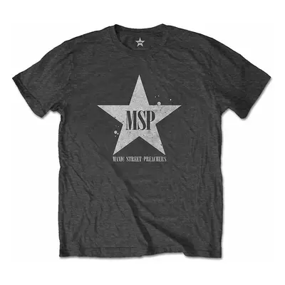 Manic Street Preachers tričko, Classic Distressed Star Grey, pánské