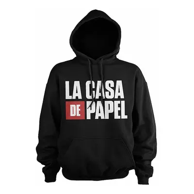 La Casa De Papel mikina, Logo Hoodie Black, pánská