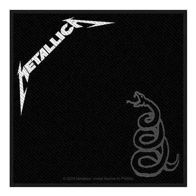 Metallica nášivka 100 x 100 mm, Black Album