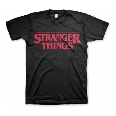 Stranger Things tričko, Logo Black, pánské