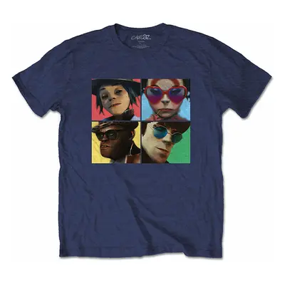 Gorillaz tričko, Humanz Navy Blue, pánské