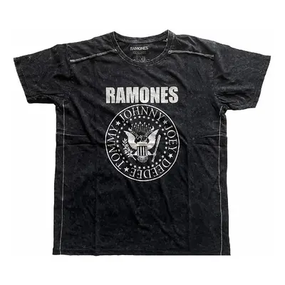 Ramones tričko, Presidential Seal Snow Washed Black, pánské