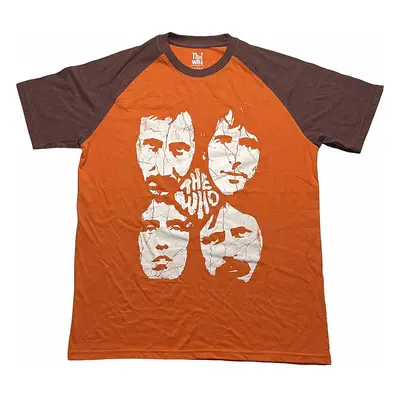 The Who tričko, Faces Raglan Sleeves Brown & Orange, pánské