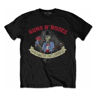 Guns N Roses tričko, Skeleton Vintage Black, pánské