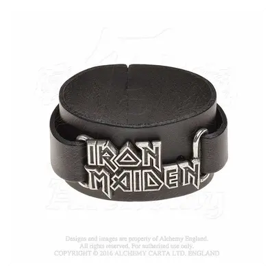 Iron Maiden kožený náramek, Logo