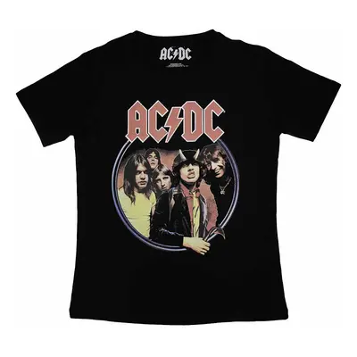 AC/DC tričko, Highway To Hell Circle Black, dámské