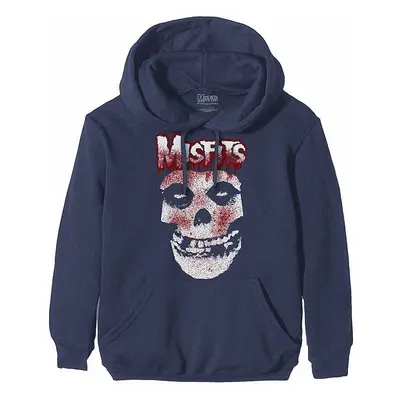 Misfits mikina, Blood Drip Skull Navy, pánská