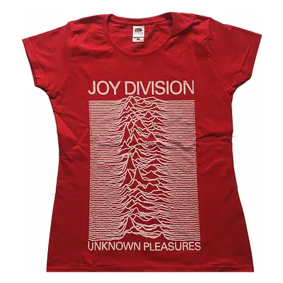 Joy Division tričko, Unknown Pleasures Girly Red, dámské