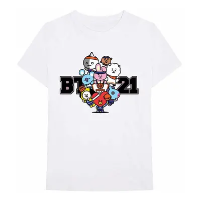 BT21 tričko, Dream Team White, pánské