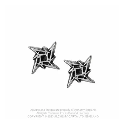 Metallica cínové náušnice 14x14x15 mm 4 g, Ninja Star