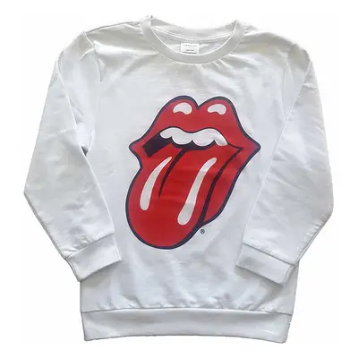 Rolling Stones mikina, Classic Tongue White, dětská