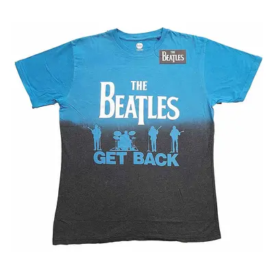 The Beatles tričko, Get Back Blue Dip-Dye, pánské