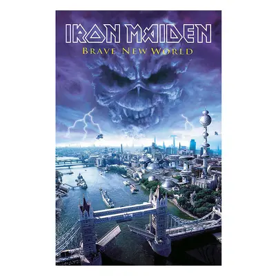 Iron Maiden textilní banner 68cm x 106cm, Brave New World