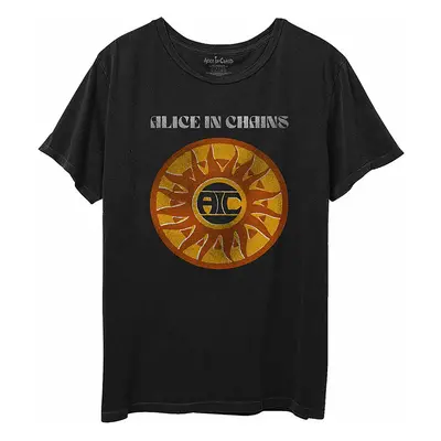 Alice in Chains tričko, Circle Sun Vintage Black, pánské