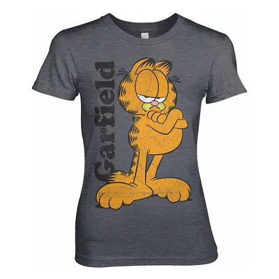 Garfield tričko, Garfield Girly Dark Heather, dámské