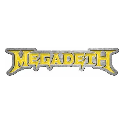 Megadeth odznak 45 x 12 mm, Logo Yellow