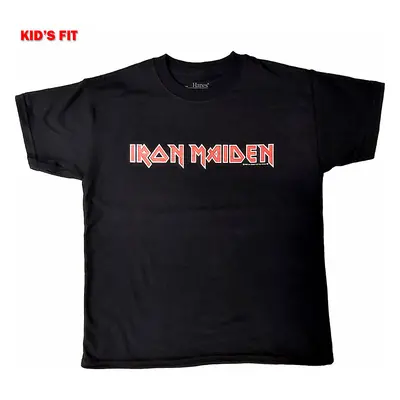 Iron Maiden tričko, Logo Black Kids, dětské