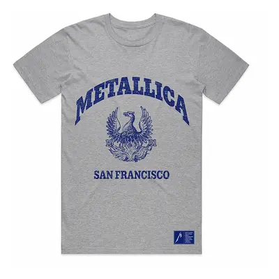 Metallica tričko, College Crest Grey, pánské