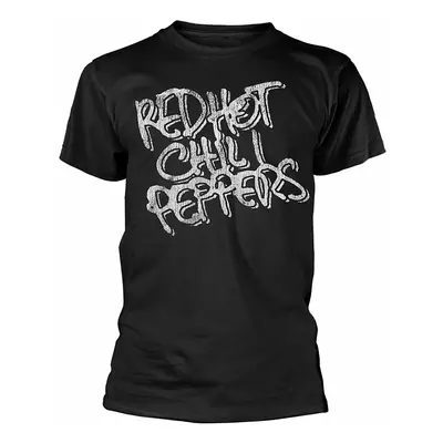 Red Hot Chili Peppers tričko, Black & White Logo Black, pánské