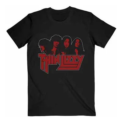 Thin Lizzy tričko, Band Photo Logo Black, pánské