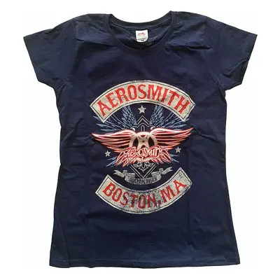 Aerosmith tričko, Boston Pride Navy Blue, dámské